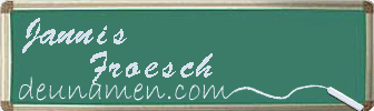 Jannis Froesch Visitenkarte